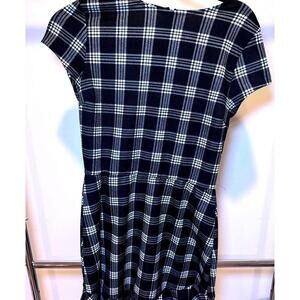 Love, Ady Women's Black and White Plaid Dress - Size Large